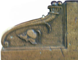 Carved Neapolitan keywell scroll, Castello Sforzesco, Milan, Catalogue number 579