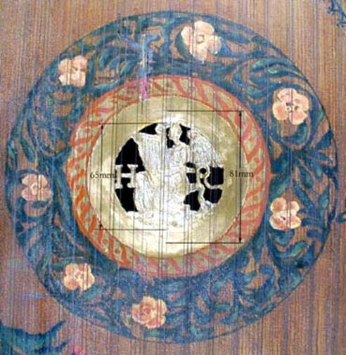 Soundboard rosette of the Franco-Flemish harpsichord