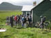 21 A gaggle of cyclists sets off for adventure