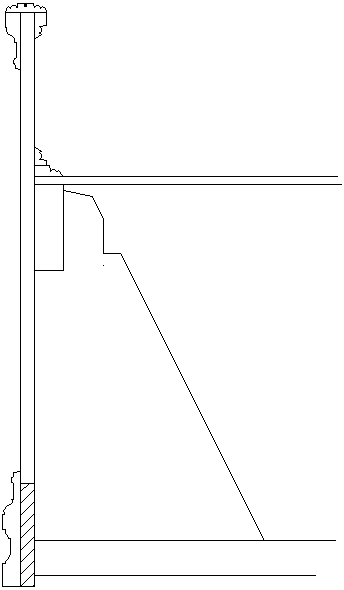 Drawing of a section of the spine