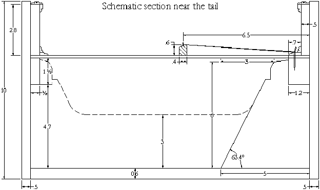 Schematic section of the case of the new Neapolitan harpsichords