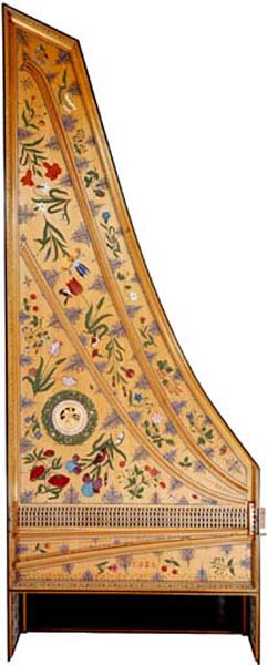 Soundboard decoration of the 'French' double-manual harpsichord