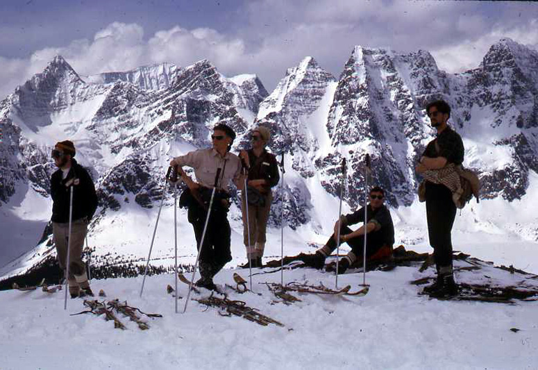 13 The group minutes before I break my leg skiing down