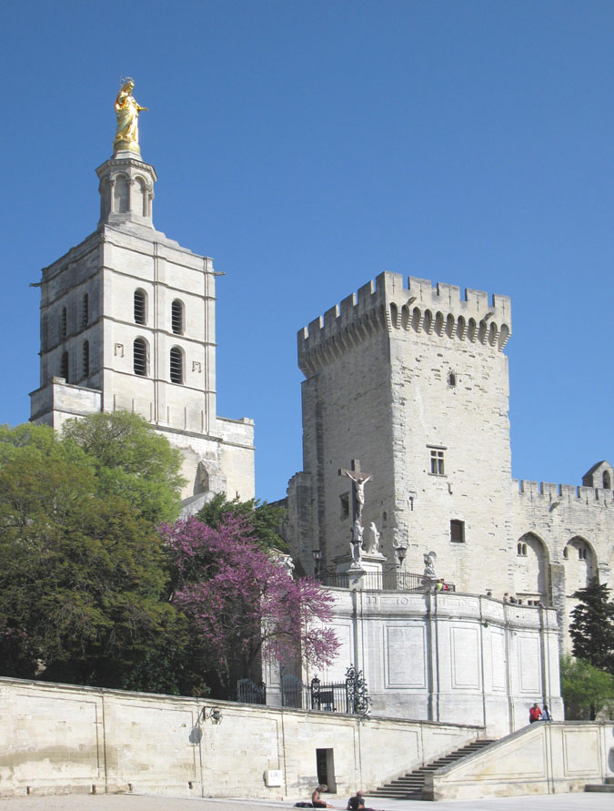 30 Avignon Cathedral tower and Popes tower