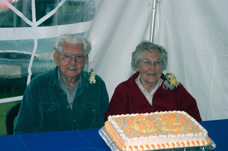 Mom and Dad and cake 1