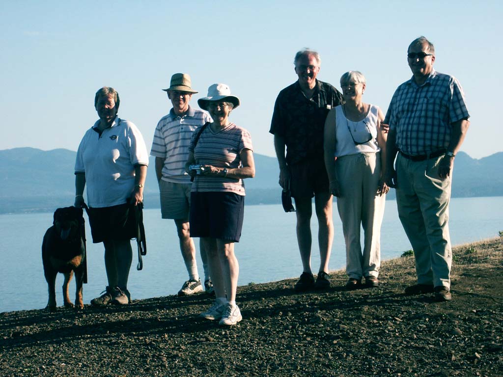 Pat Hugh Marilyn Grant Linda and Bill on Hornby Island