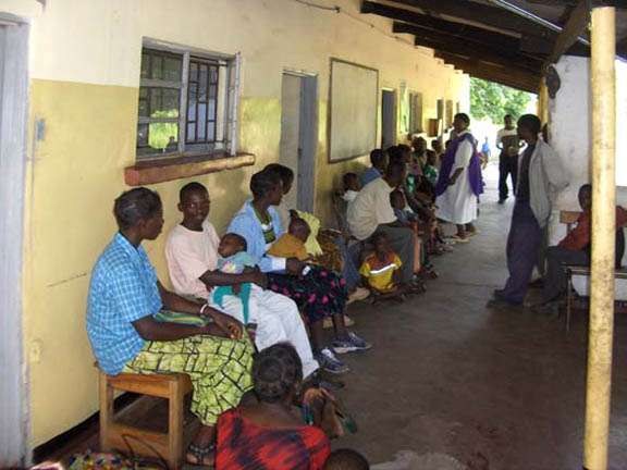 Clinic patients waiting