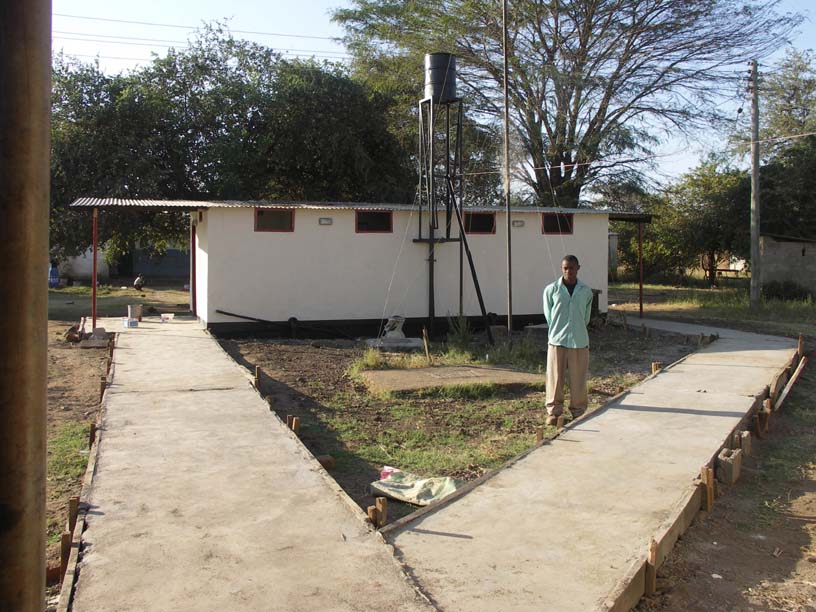10 Emmanuel and the finished ablution block