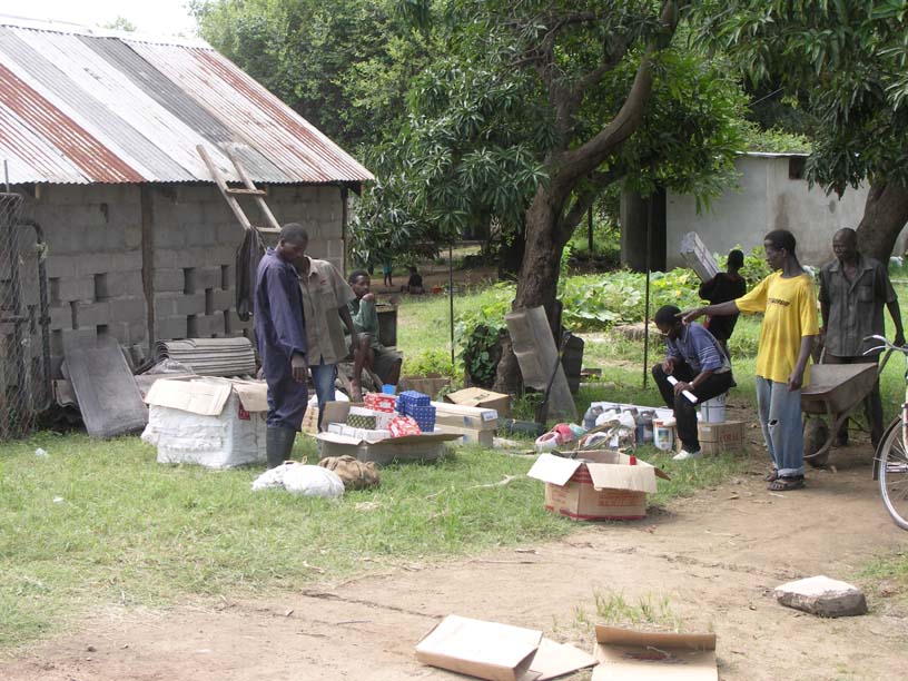 02 The supplies being sorted, counted and checked out