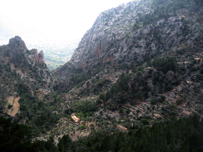 28 Looking down the terraces to Soller