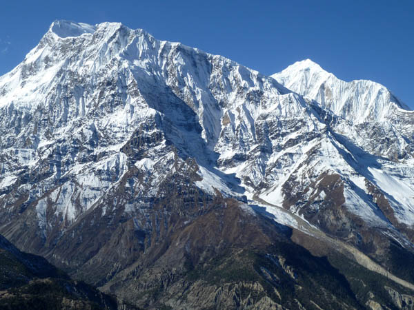 04 Annapurna III and Gangapurna (right)