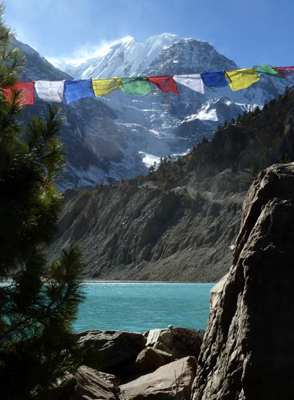 17 Gangapurna with Gangapurna Glacier Lake