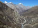 11 Looking up to Thorung La - Thorong Peak (left) Mukhtinath Peak (right)