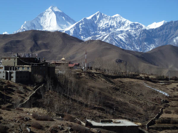 10 Dhaulagiri and Tukuche from the edge of Mukhtinath