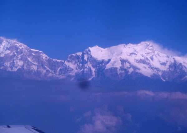 04 Annapurna III (left) and Annapurna IV and II (right) from the air