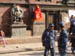 13 Durbar Square with statues and police