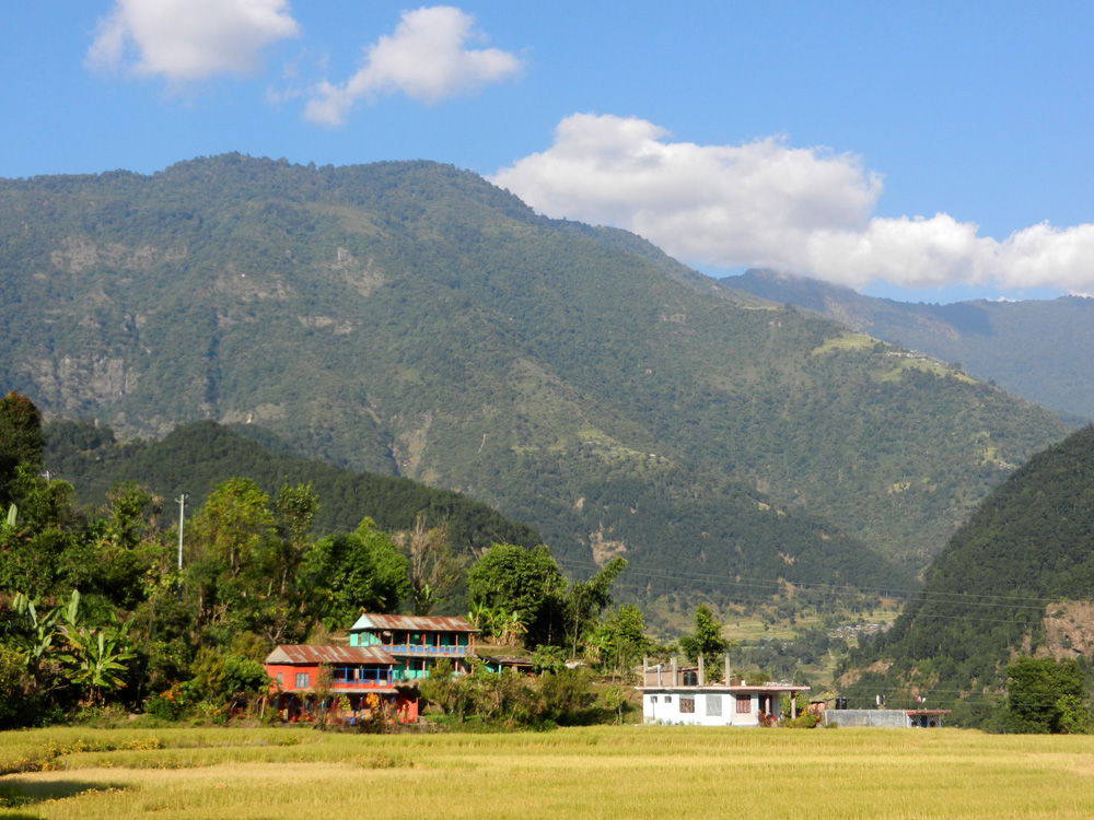 11 A scene on the road from Kathmandu