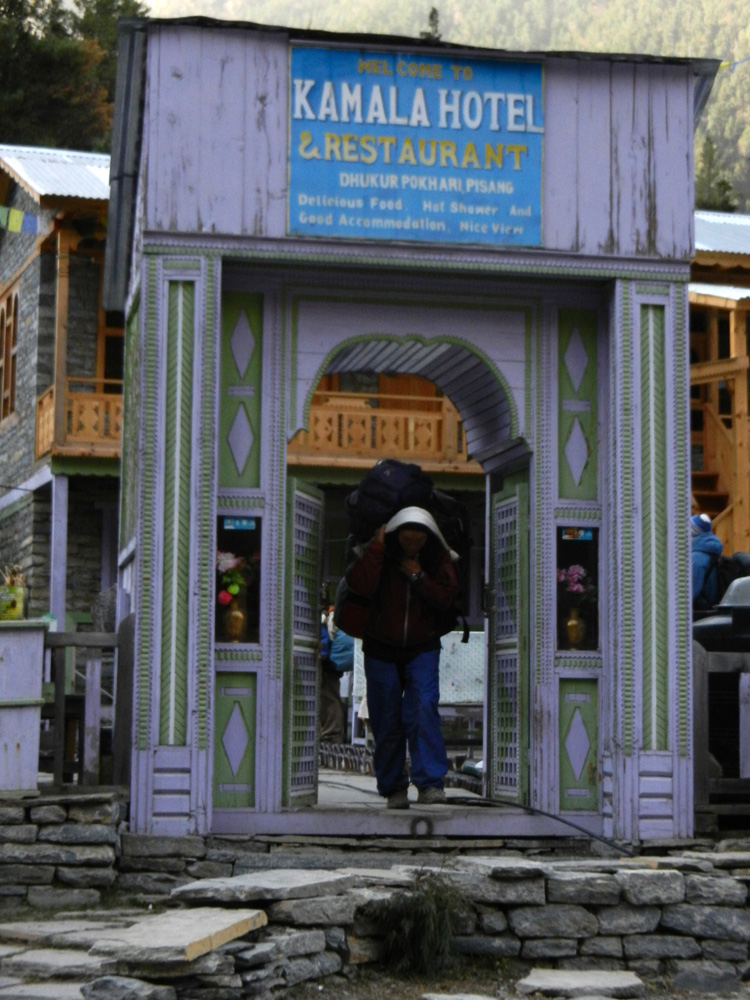 01 Hotel entrance in Dukhur Pokhari