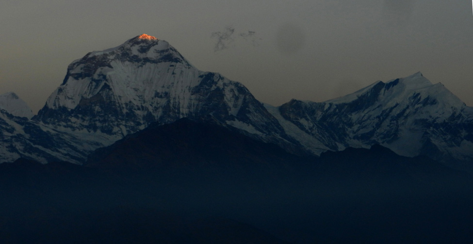 06 The sun touches Dhaulagiri