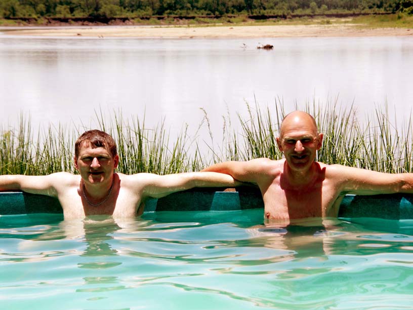 00 James and Andrew at the pool