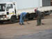 16 Cleaning the warehouse compound with enormous brushes