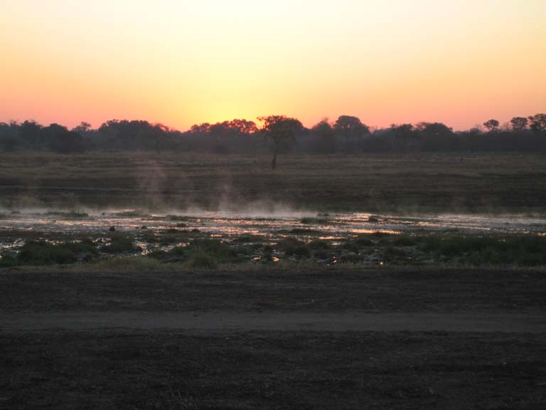 08 Next mornigh - sunrise over the hotsprings