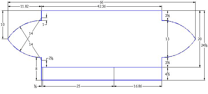 Drawing showing overall baseboard design
