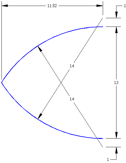 Drawing showing the baseboard end design