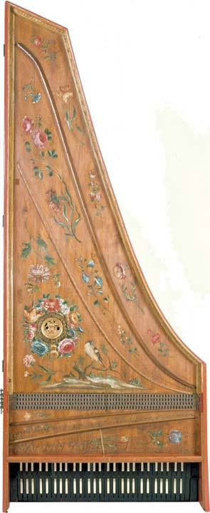 Soundboard view of the Goermans/Taskin harpsichord